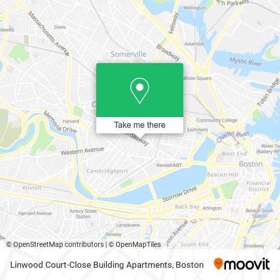 Mapa de Linwood Court-Close Building Apartments