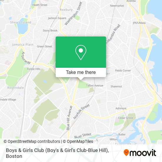 Mapa de Boys & Girls Club (Boy's & Girl's Club-Blue Hill)