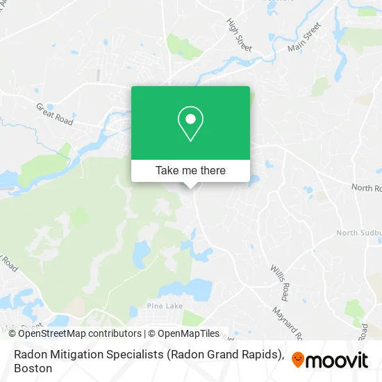 Radon Mitigation Specialists (Radon Grand Rapids) map