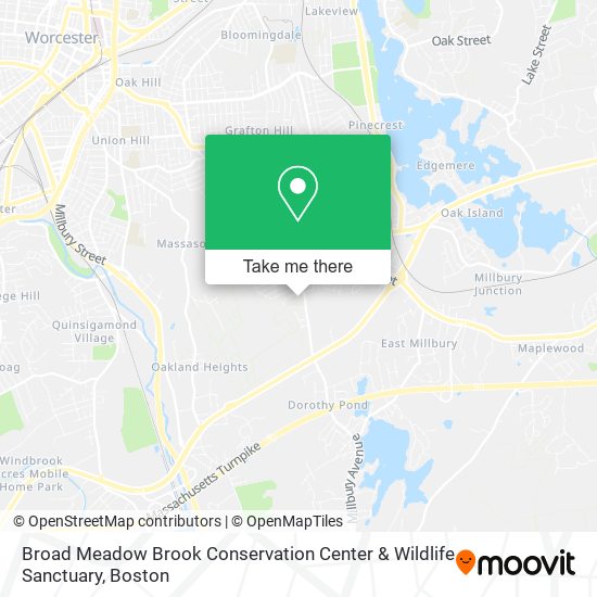 Mapa de Broad Meadow Brook Conservation Center & Wildlife Sanctuary