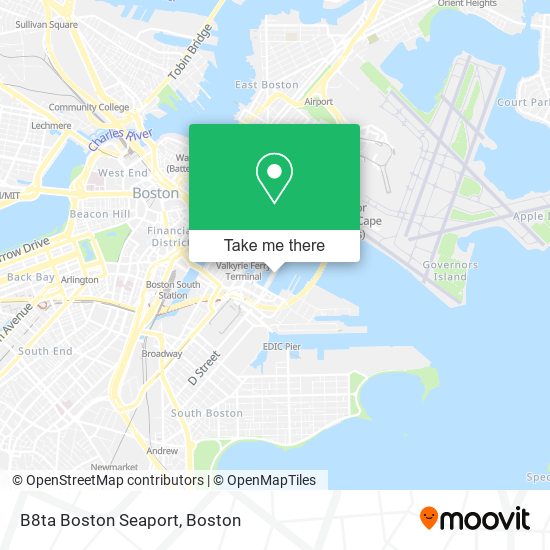 B8ta Boston Seaport map