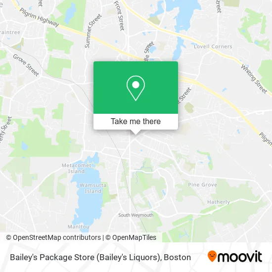 Bailey's Package Store (Bailey's Liquors) map