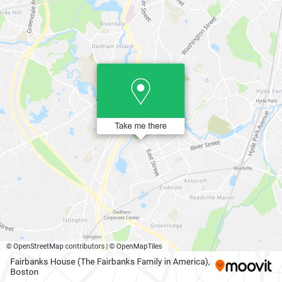 Mapa de Fairbanks House (The Fairbanks Family in America)