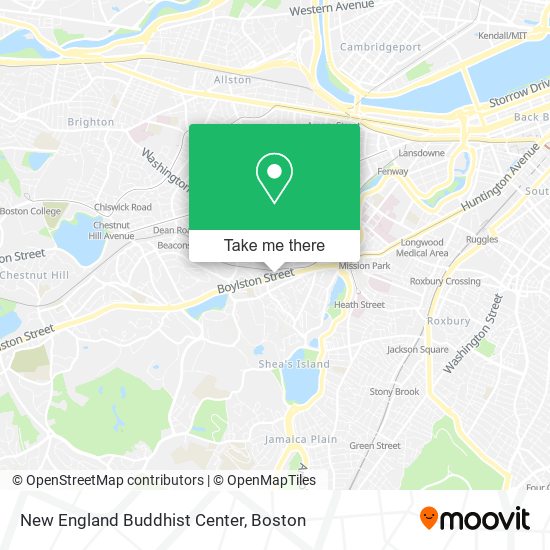 Mapa de New England Buddhist Center