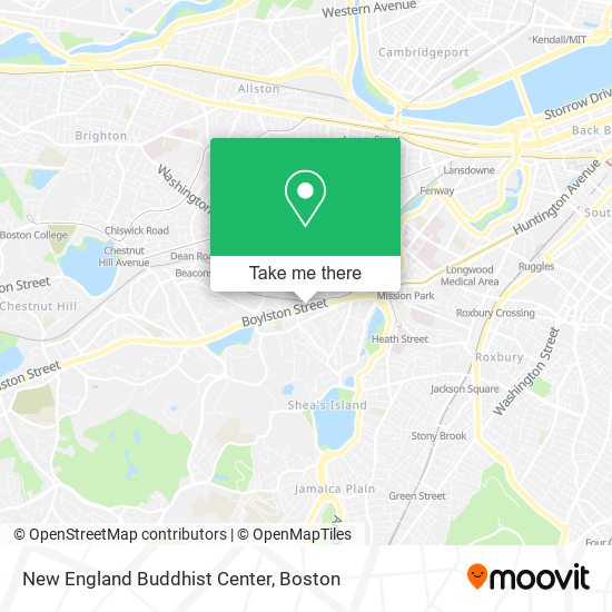 New England Buddhist Center map