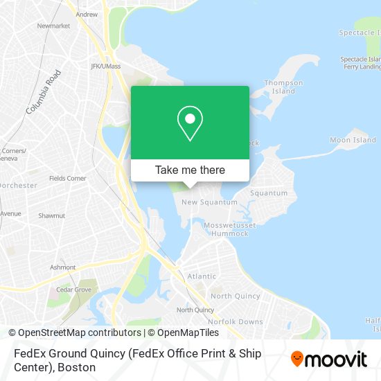 Mapa de FedEx Ground Quincy (FedEx Office Print & Ship Center)