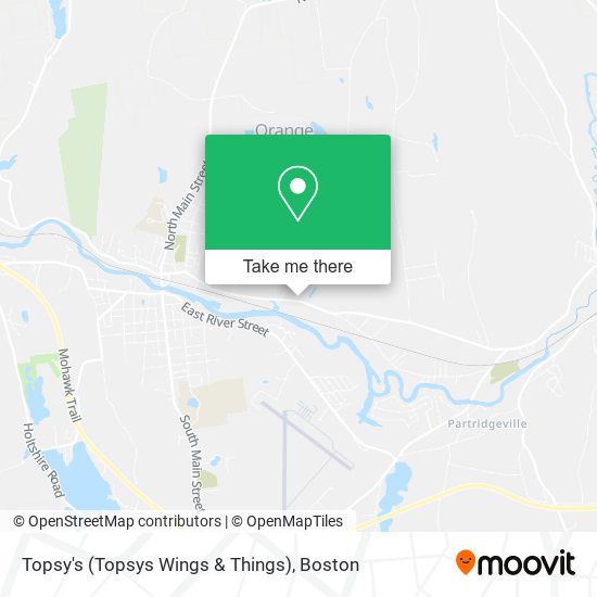 Mapa de Topsy's (Topsys Wings & Things)