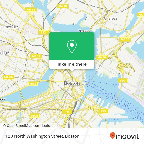 Mapa de 123 North Washington Street