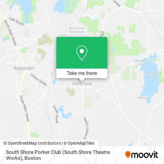 Mapa de South Shore Porker Club (South Shore Theatre Works)