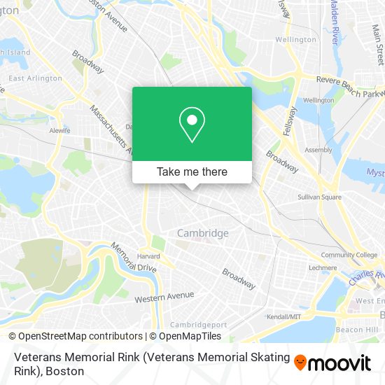 Veterans Memorial Rink map