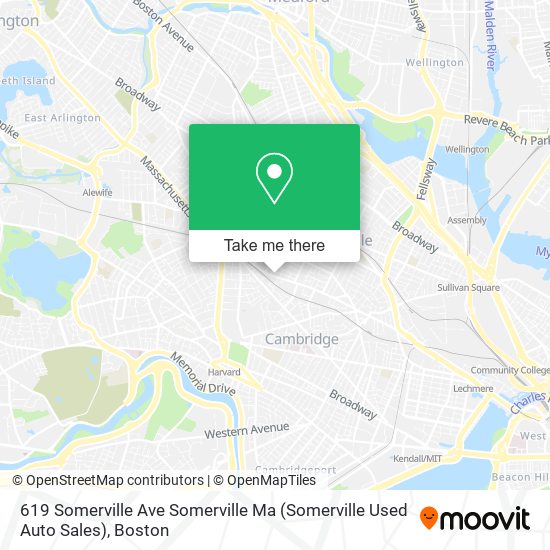 619 Somerville Ave Somerville Ma (Somerville Used Auto Sales) map