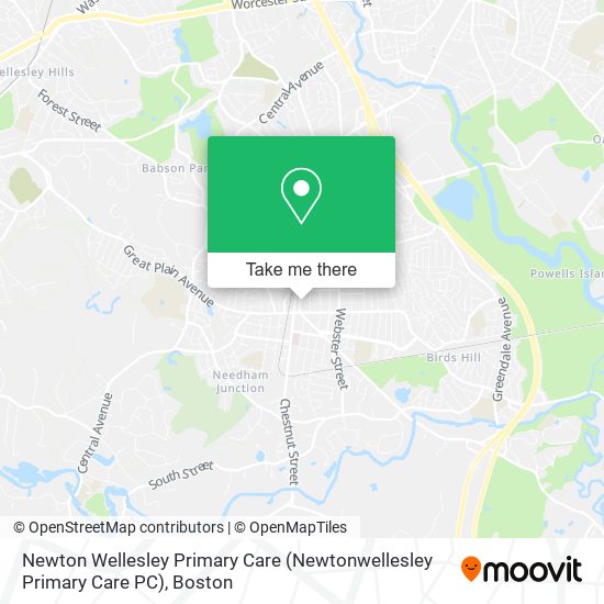 Mapa de Newton Wellesley Primary Care (Newtonwellesley Primary Care PC)