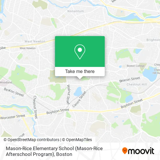 Mapa de Mason-Rice Elementary School (Mason-Rice Afterschool Program)