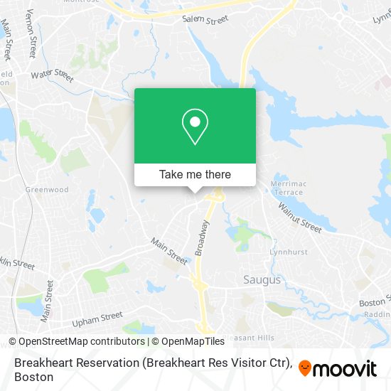 Mapa de Breakheart Reservation (Breakheart Res Visitor Ctr)