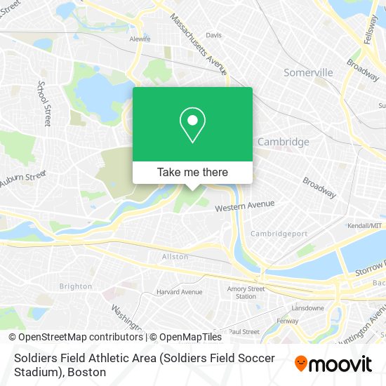 Soldiers Field Athletic Area (Soldiers Field Soccer Stadium) map