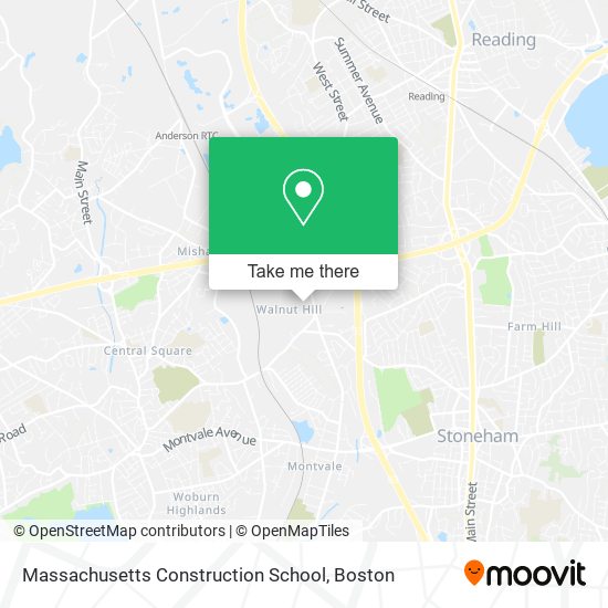 Massachusetts Construction School map