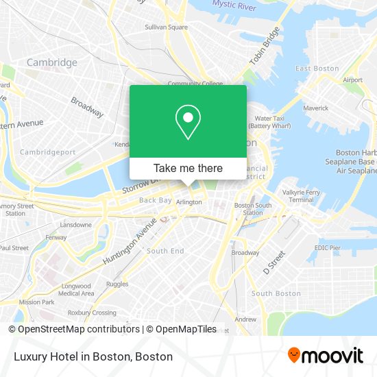 Luxury Hotel in Boston map