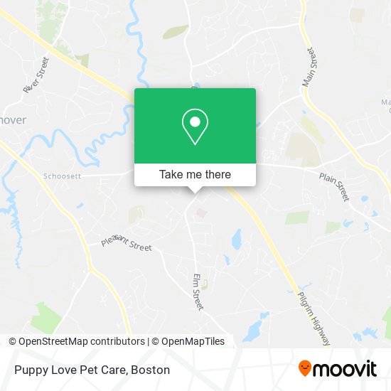 Mapa de Puppy Love Pet Care