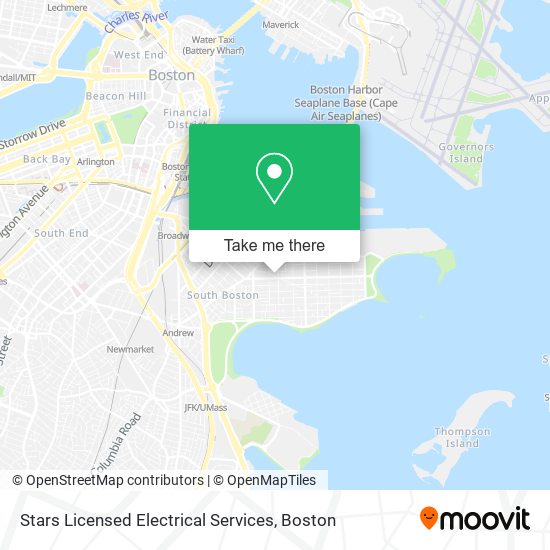 Stars Licensed Electrical Services map