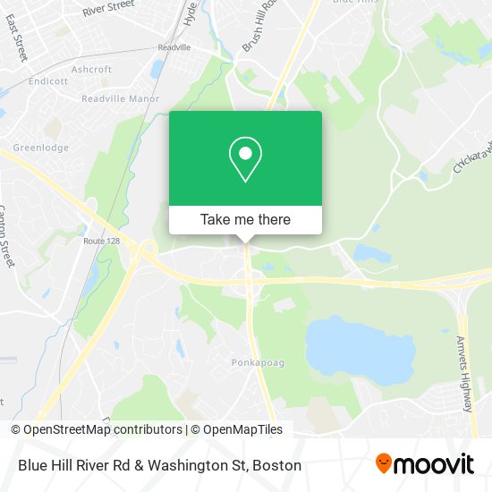 Mapa de Blue Hill River Rd & Washington St