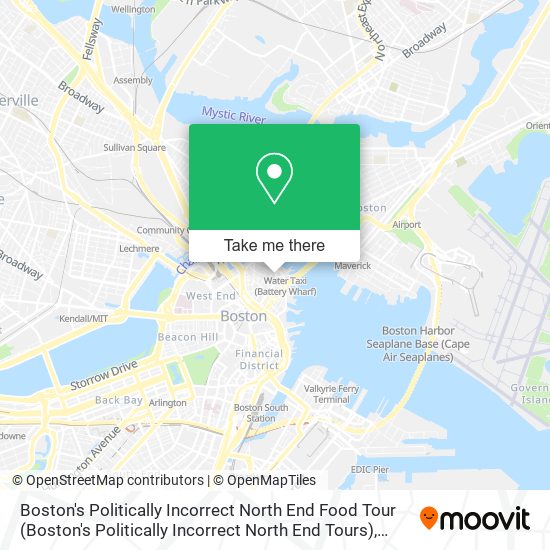 Mapa de Boston's Politically Incorrect North End Food Tour