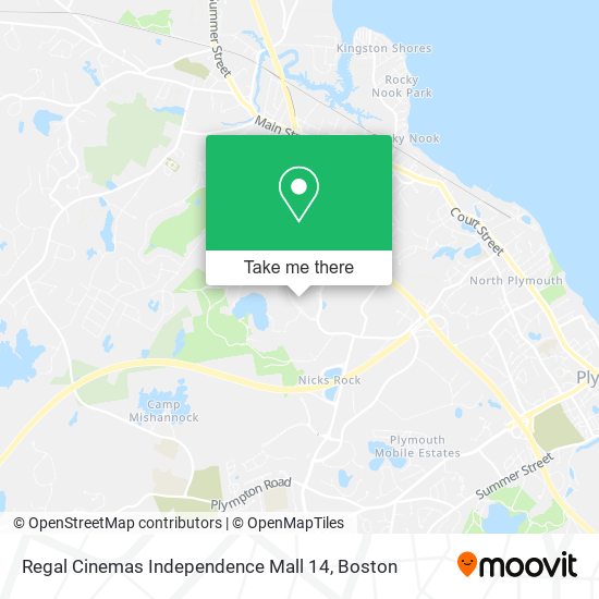 Mapa de Regal Cinemas Independence Mall 14
