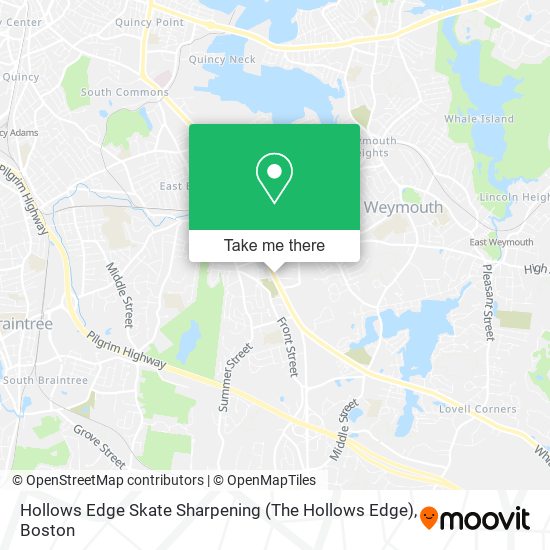 Mapa de Hollows Edge Skate Sharpening (The Hollows Edge)
