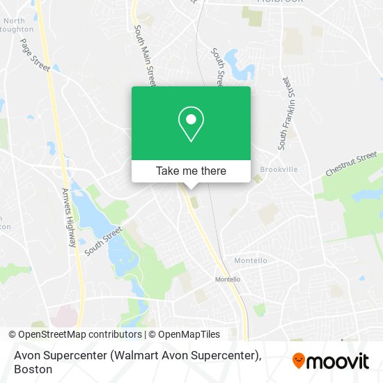 Mapa de Avon Supercenter (Walmart Avon Supercenter)