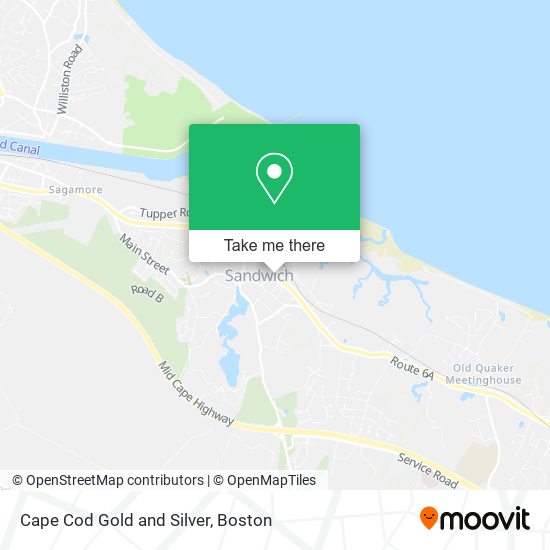Cape Cod Gold and Silver map