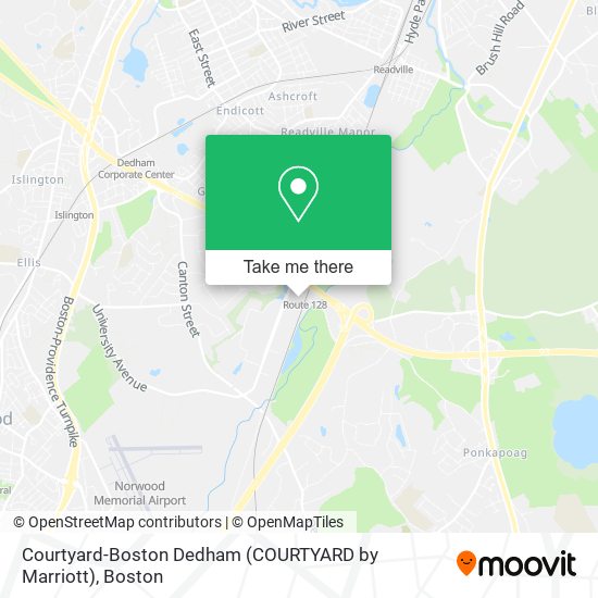 Mapa de Courtyard-Boston Dedham (COURTYARD by Marriott)