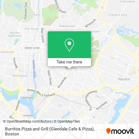 Mapa de Burritos Pizza and Grill (Glendale Cafe & Pizza)