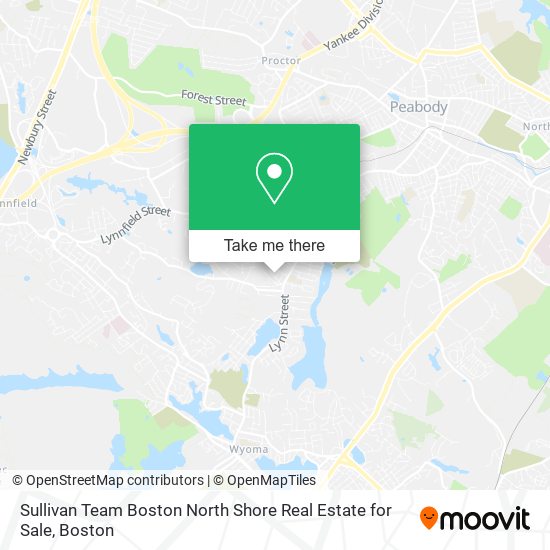 Mapa de Sullivan Team Boston North Shore Real Estate for Sale
