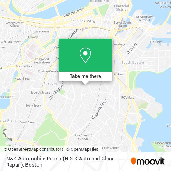 N&K Automobile Repair (N & K Auto and Glass Repair) map