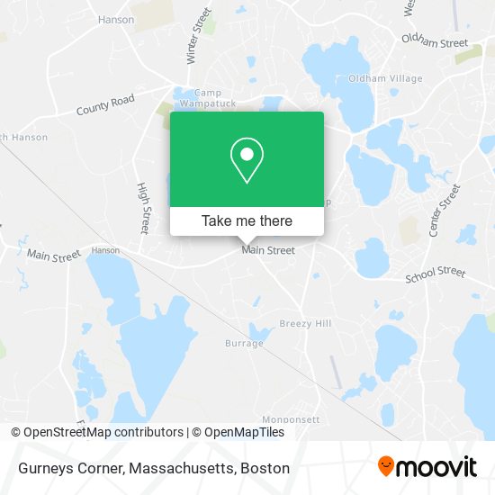 Mapa de Gurneys Corner, Massachusetts