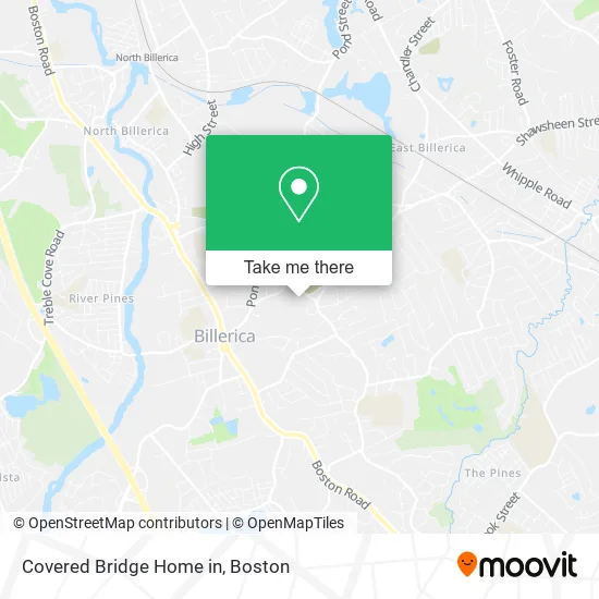 Covered Bridge Home in map