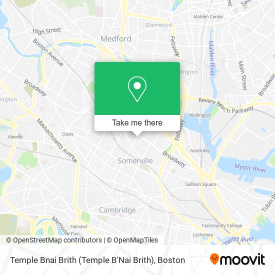 Mapa de Temple Bnai Brith (Temple B'Nai Brith)