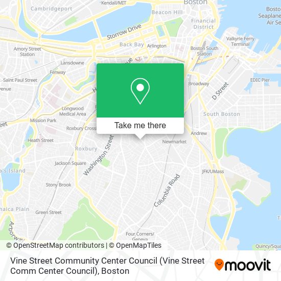 Vine Street Community Center Council map