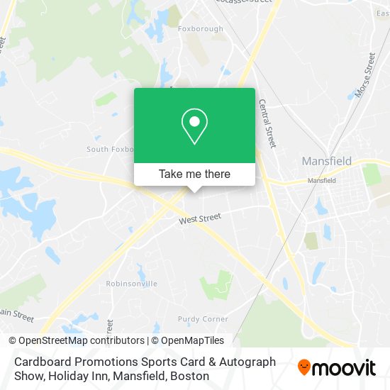 Cardboard Promotions Sports Card & Autograph Show, Holiday Inn, Mansfield map