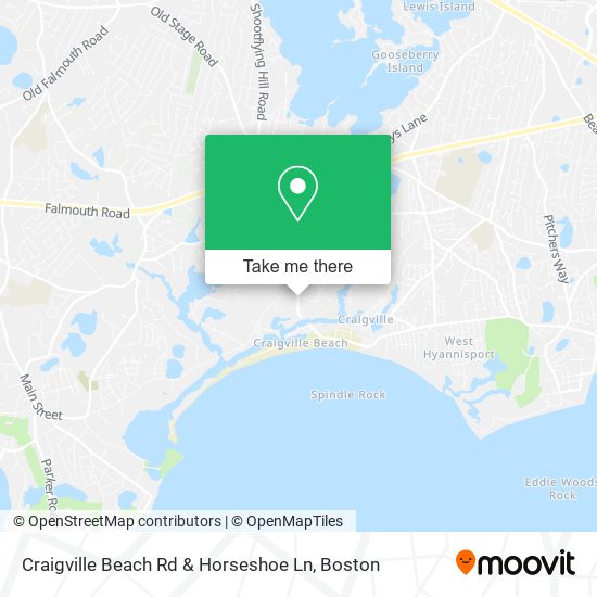 Craigville Beach Rd & Horseshoe Ln map