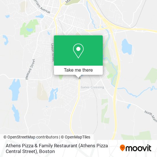 Athens Pizza & Family Restaurant (Athens Pizza Central Street) map