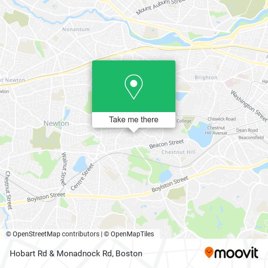 Hobart Rd & Monadnock Rd map