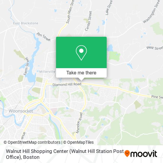 Mapa de Walnut Hill Shopping Center (Walnut Hill Station Post Office)