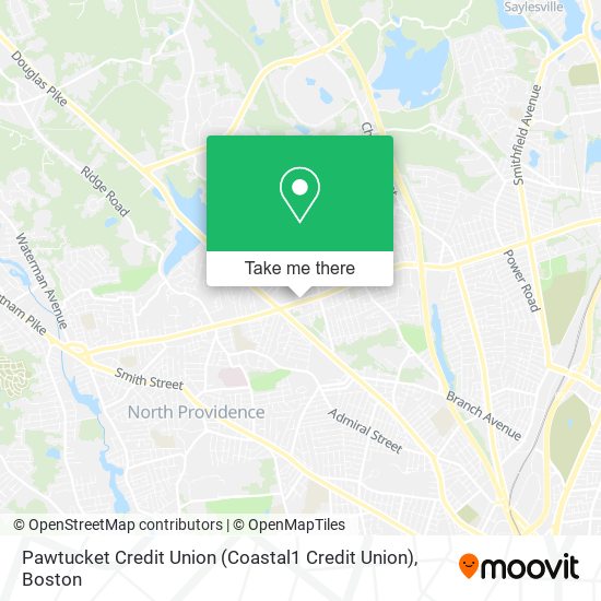 Pawtucket Credit Union (Coastal1 Credit Union) map