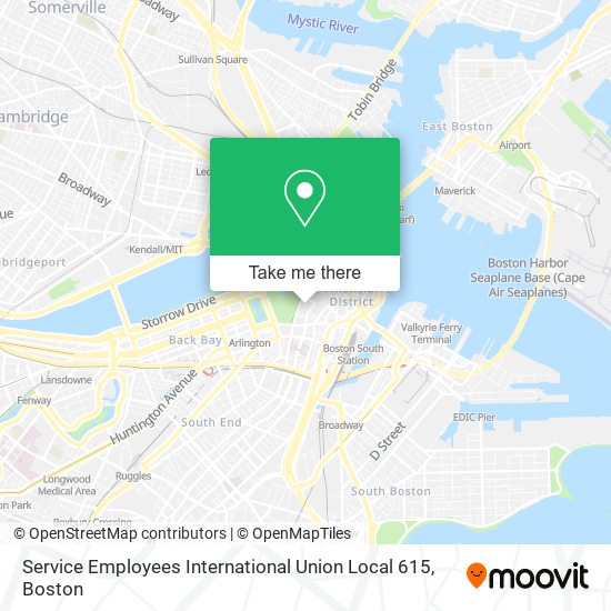 Mapa de Service Employees International Union Local 615