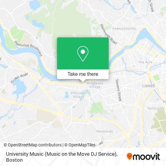 University Music (Music on the Move DJ Service) map