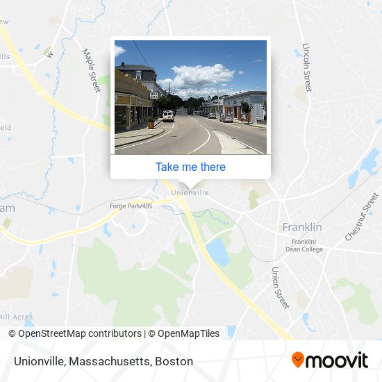 Mapa de Unionville, Massachusetts