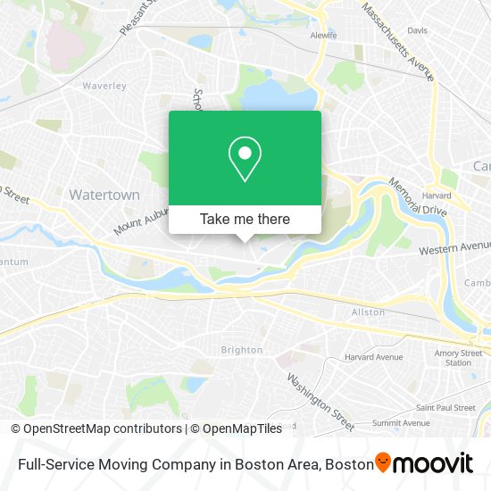 Mapa de Full-Service Moving Company in Boston Area