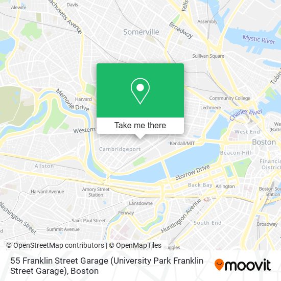 55 Franklin Street Garage (University Park Franklin Street Garage) map