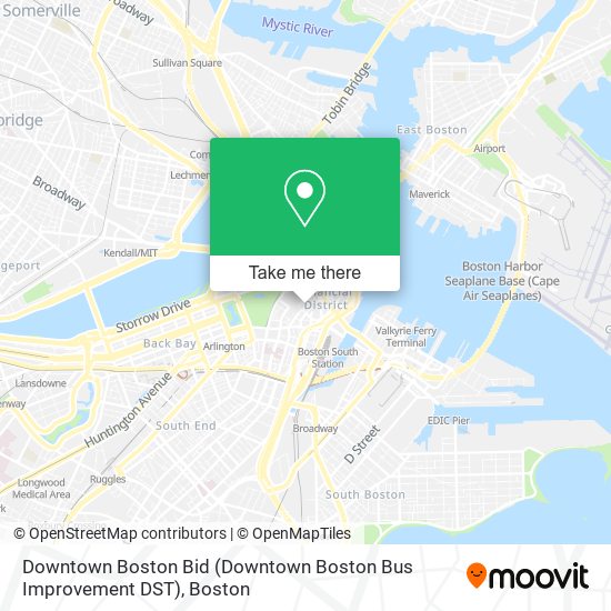 Mapa de Downtown Boston Bid (Downtown Boston Bus Improvement DST)