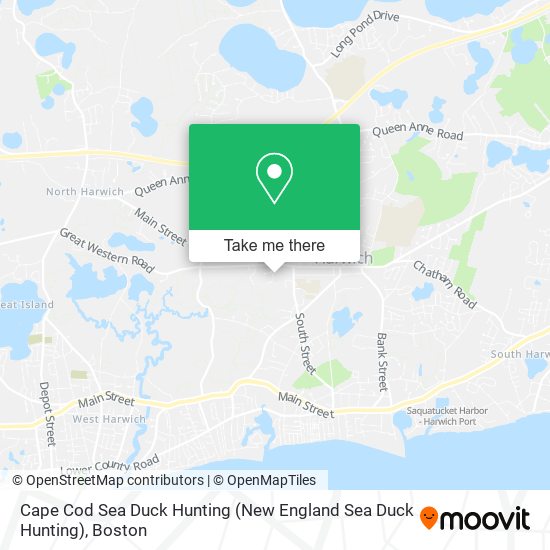Mapa de Cape Cod Sea Duck Hunting (New England Sea Duck Hunting)
